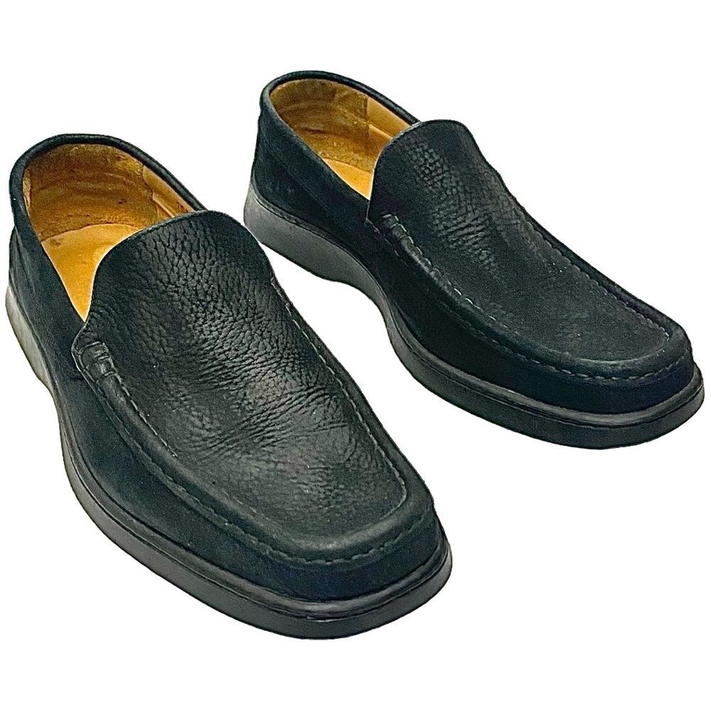Johnston & Murphy eCollection Men’s Nubuck Slip-On Loafers Black Size 10 / 43 - Picture 6 of 8